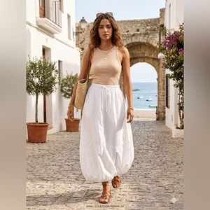 Zara BALLOON MIDI SKIRT